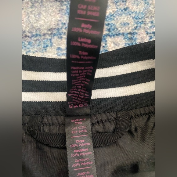 Betsy Johnson black and white varsity stripe bomber jacket - Picture 6 of 9